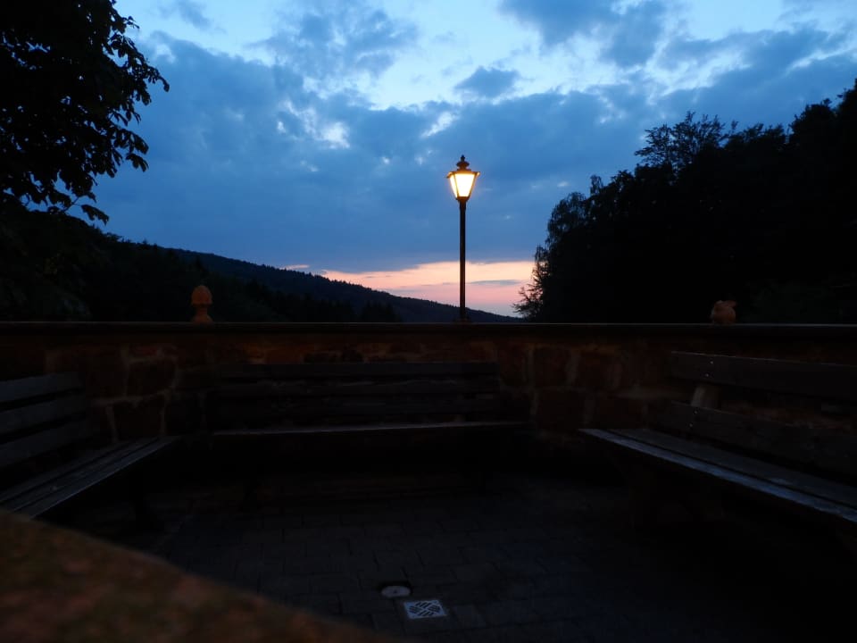 Ausblick in den Abendhimmel Wald-Hotel Heppe