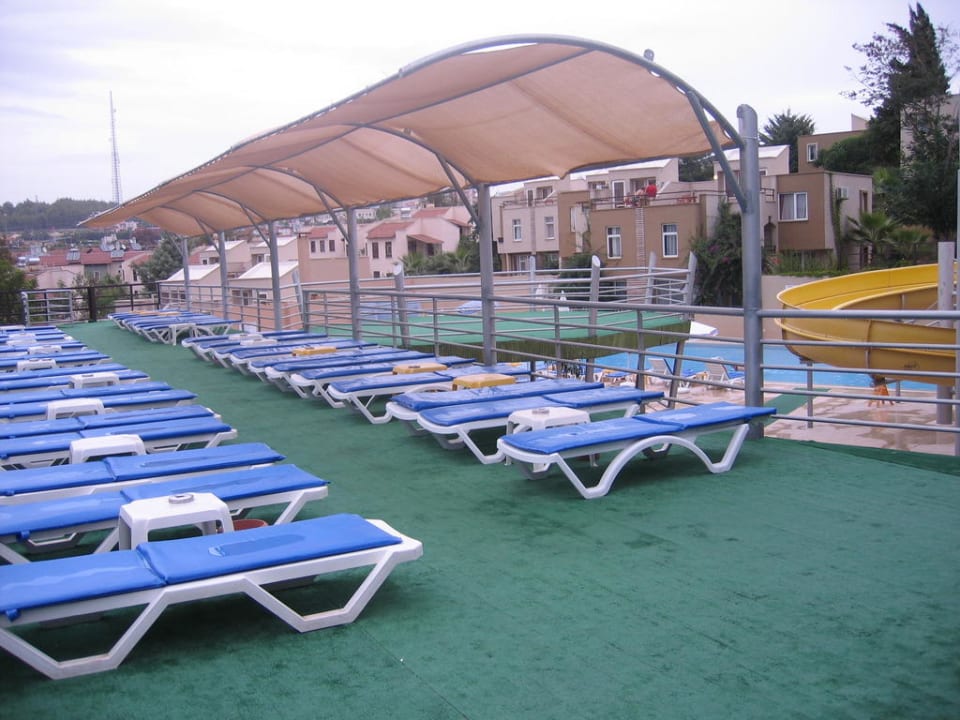 Weit und breit keine Leute am Ruhepool Mira Meridia Beach Hotel