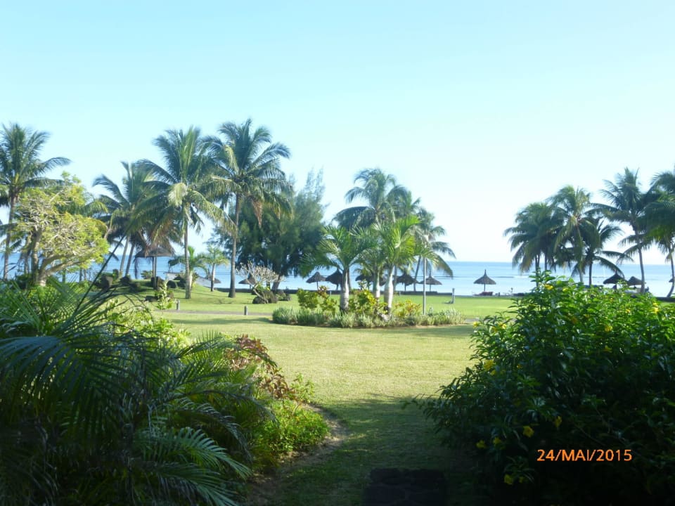 Blick zum Strand Le Meridien Ile Maurice