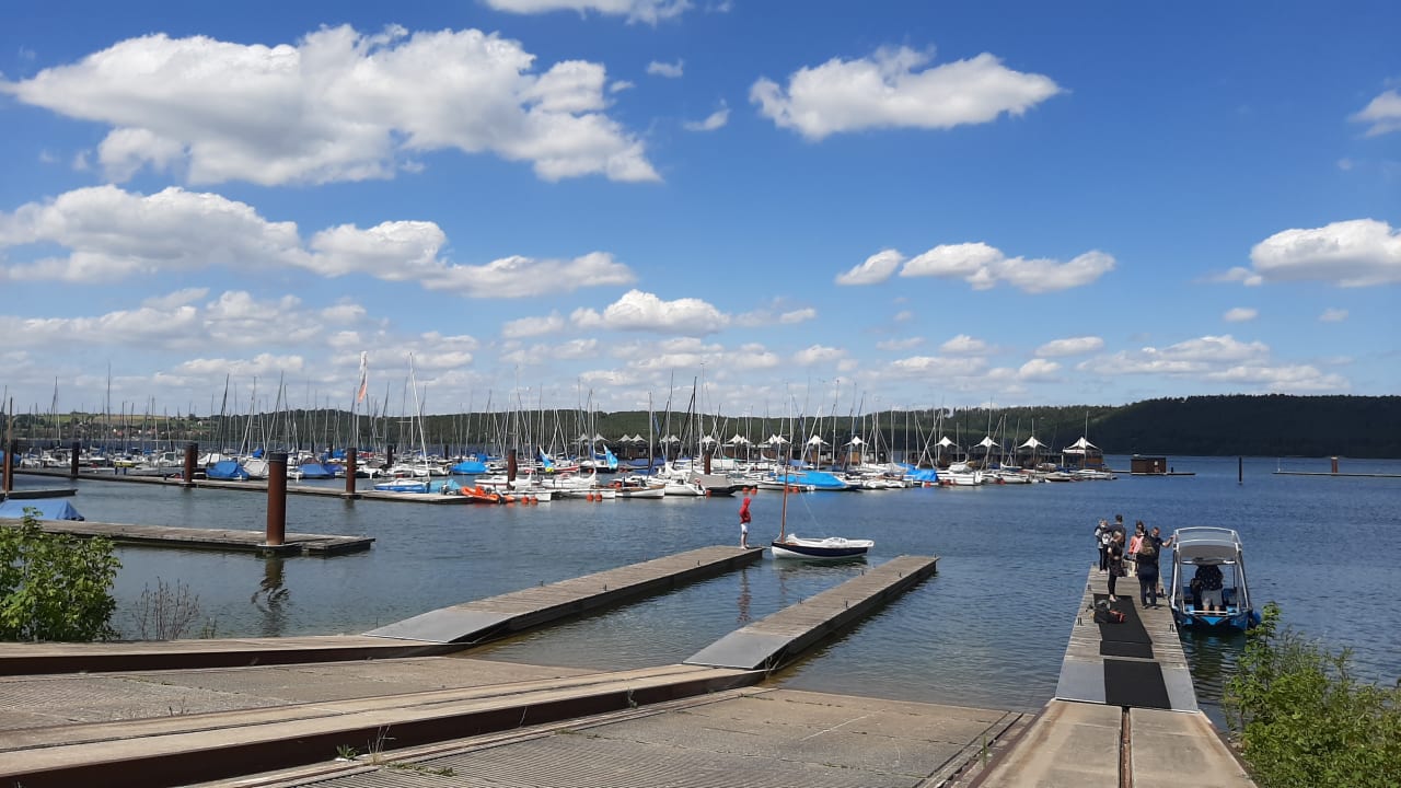 Ausblick Floating Village Brombachsee
