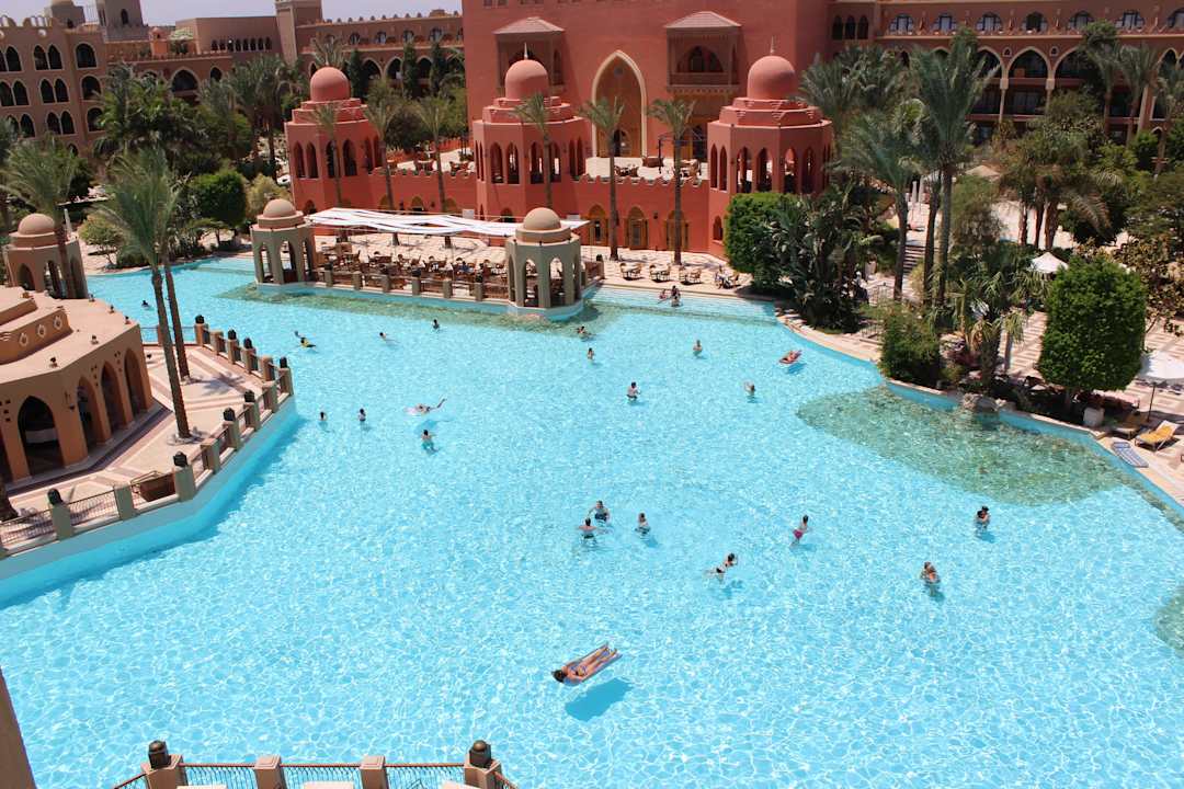 Pool von oben Makadi Palace