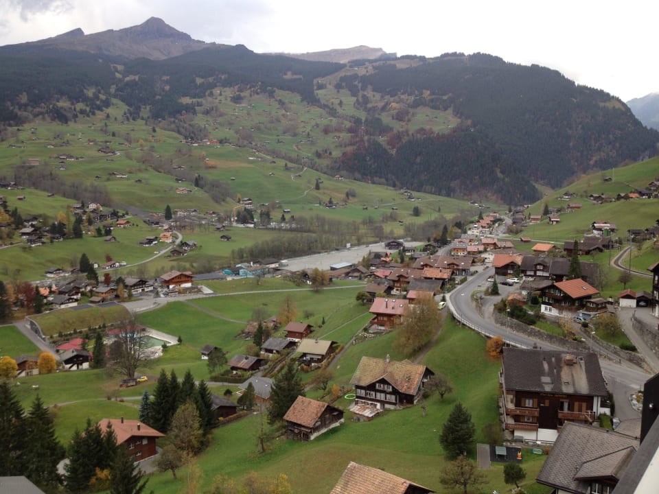 Aussicht vom Balkon Belvedere Swiss Quality Hotel