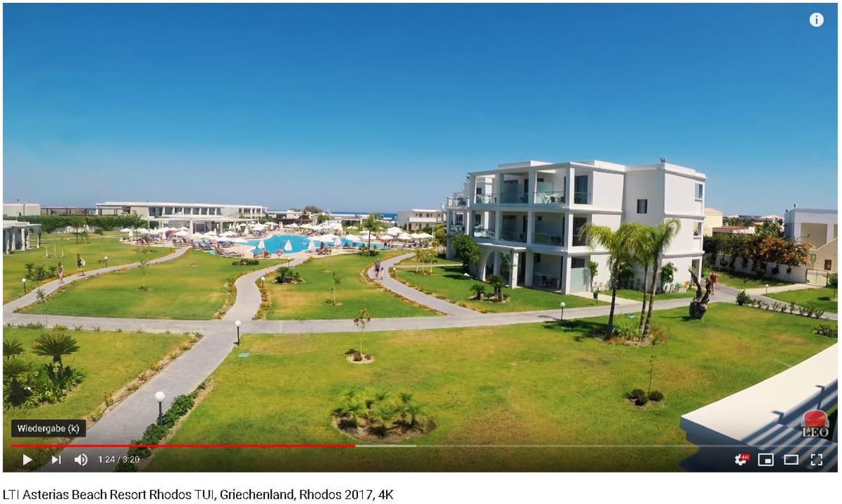 Gartenanlage Asterias Beach Resort