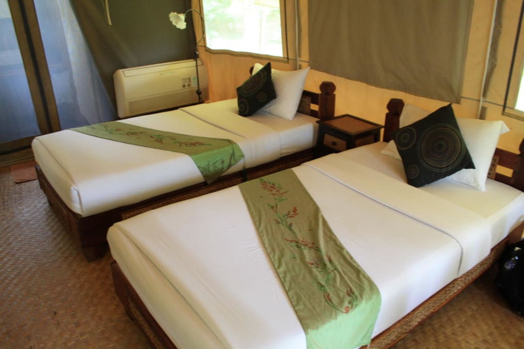 Unsere Betten im Zelt Hintok River Camp