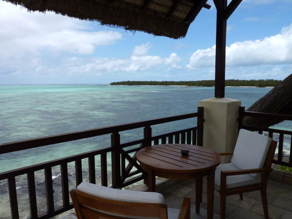 Blick vom Zimmer auf Isle Magenie Shangri-La Le Touessrok Mauritius