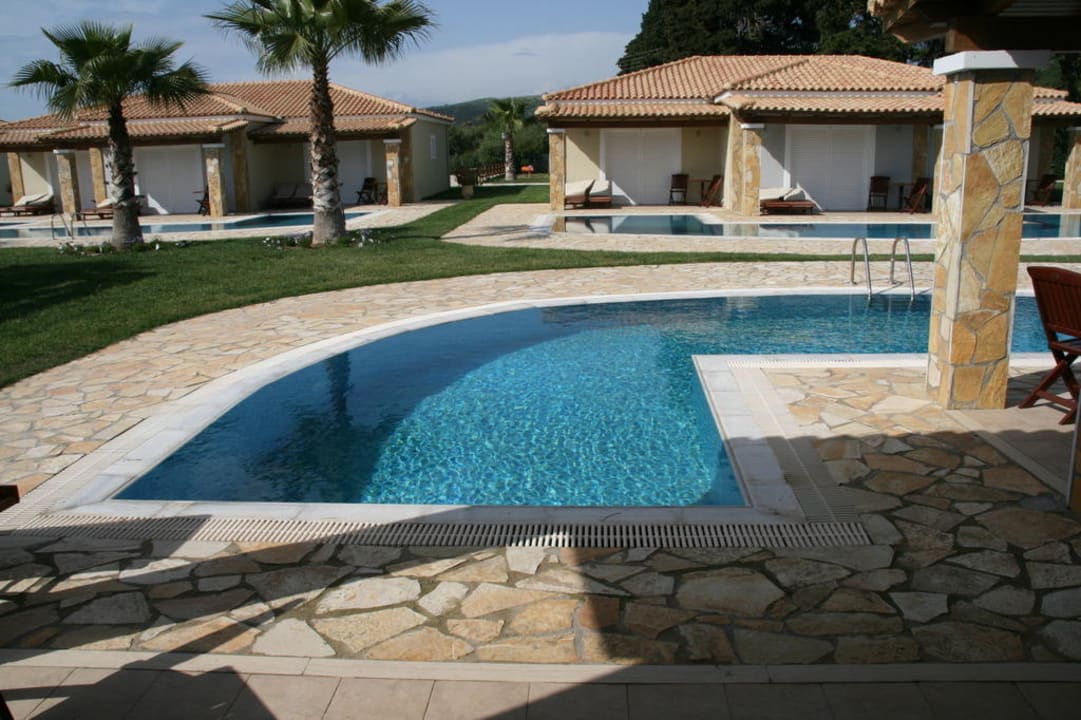 Blick aus dem Schlafzimmer Olympia Golden Beach Resort & Spa