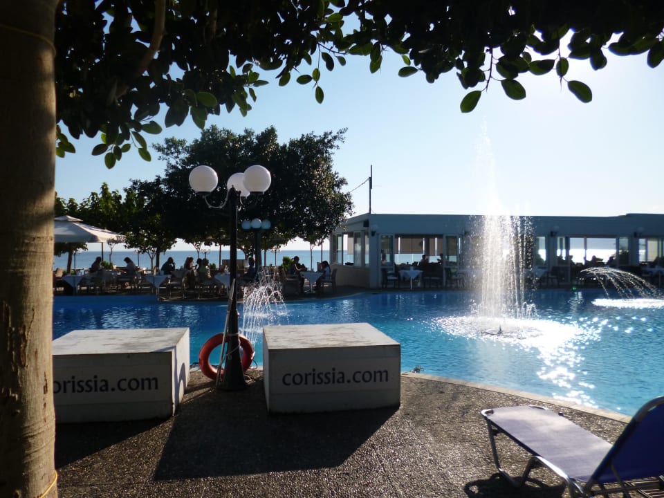 Frühstück mit Pool- u. Meerblick Hotel Corissia Princess