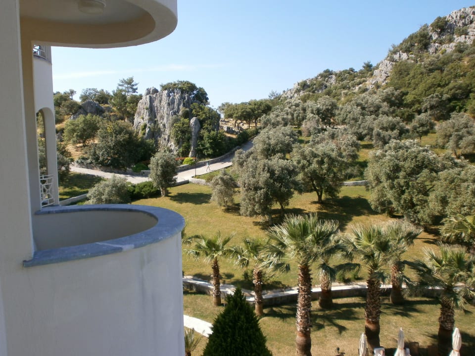 Blick vom kleinen Balkon linker Hand X Life Hotel Sarıgerme