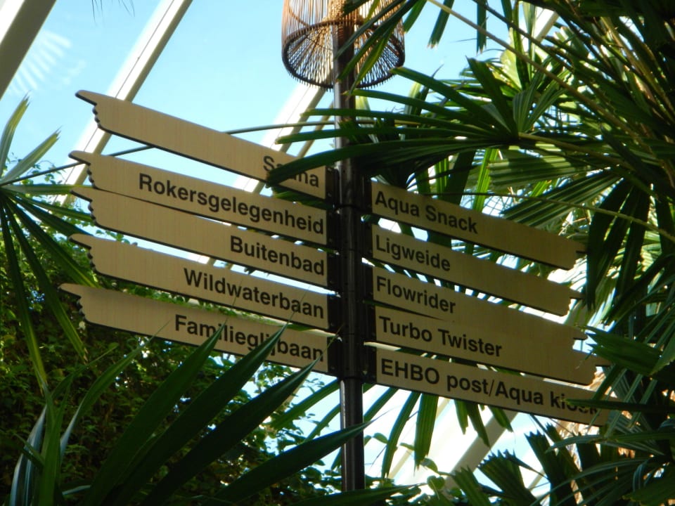 Beschilderung innen Center Parcs De Eemhof