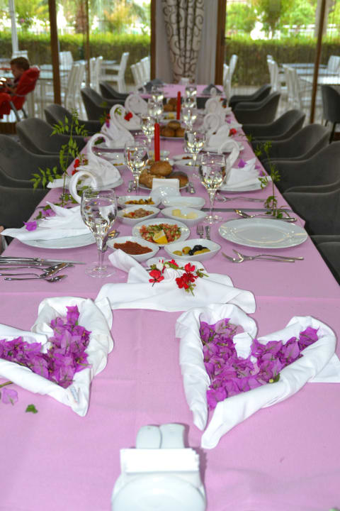 Tisch beim A'la carte Restaurant Hane Family Resort