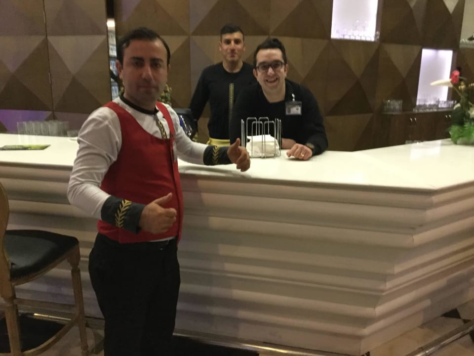 Unser nettes Barteam  Hotel Delphin Imperial