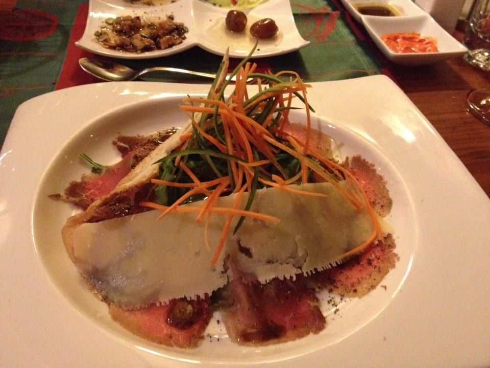 Vorspeise Carpaccio -ital. a la carte Arcanus Hotels Sorgun