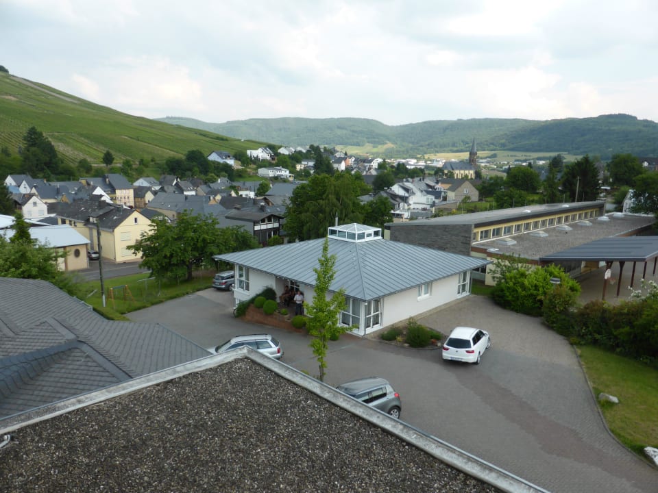 Ausblick vom Zimmer 12a Wein & Gästehaus Rosenlay