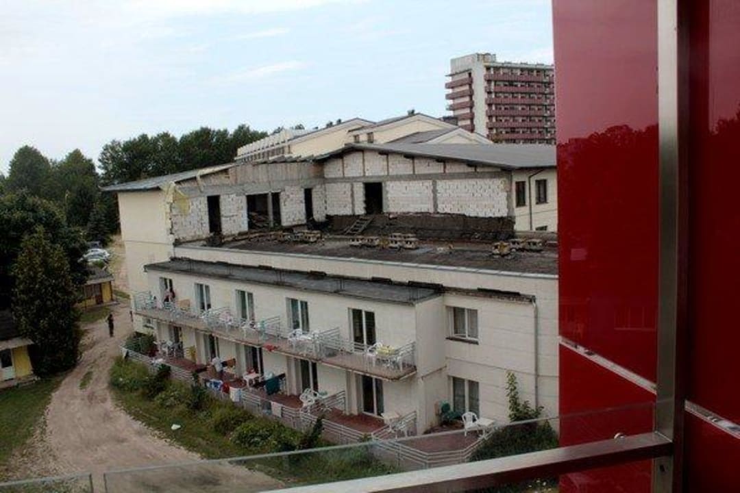 "Piękny wakacyjny" widok z balkonu Hotel Aquarius Spa