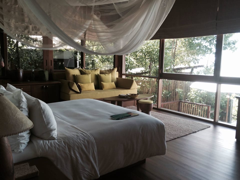 Schlafbereich Six Senses Samui