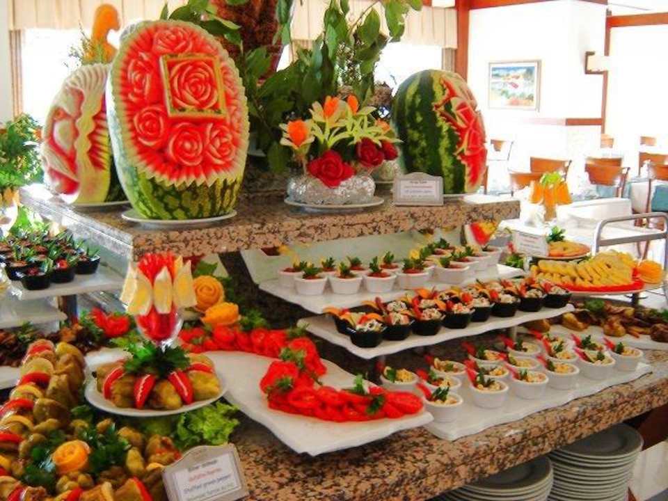 Blick auf das Büffet Trendy Aspendos Beach Hotel