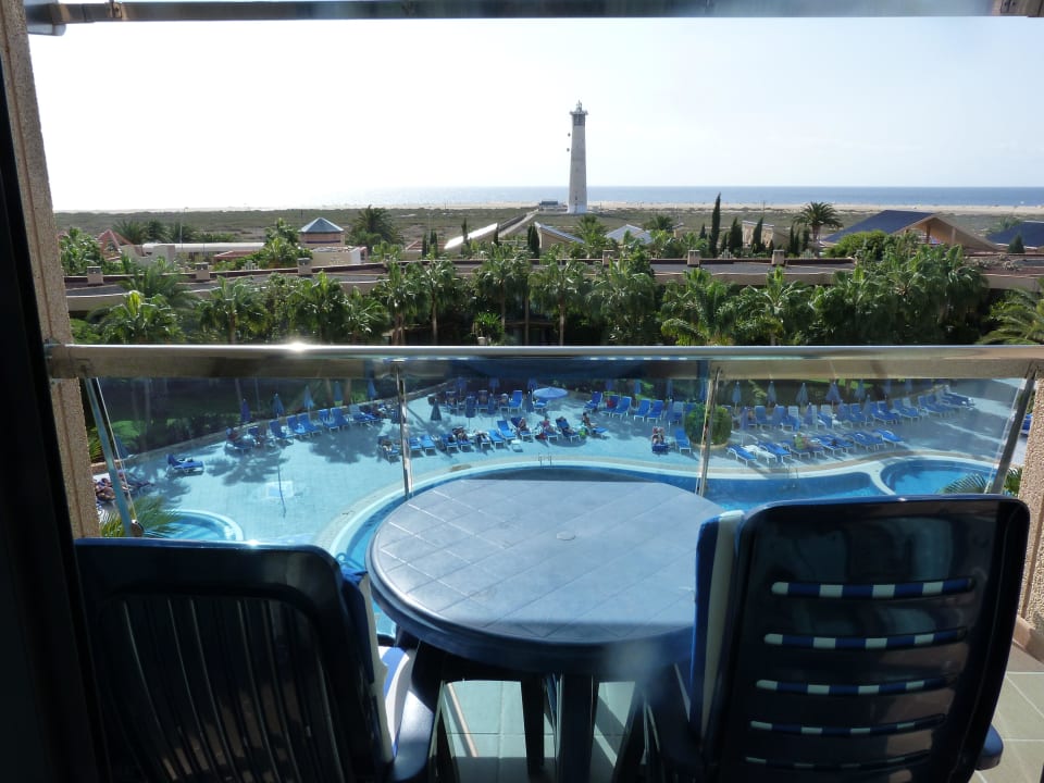 Blick aus dem Zimmer bis zum Meer MUR Hotel Faro Jandia & Spa Fuerteventura