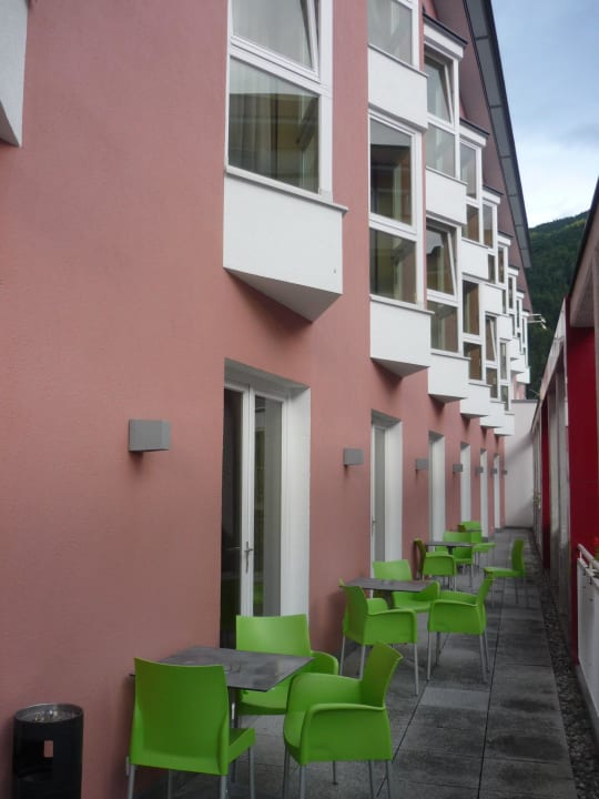 Aussenterrasse Frühstücksraum Hotel Stadt Kufstein