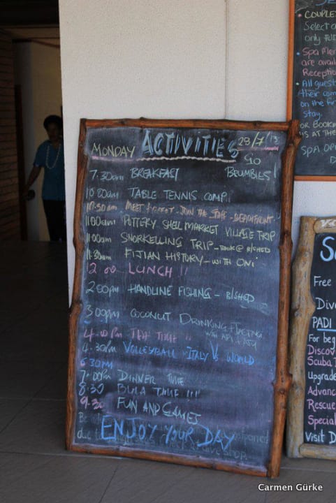 Aktivitäten Hotel Matamanoa Island Resort