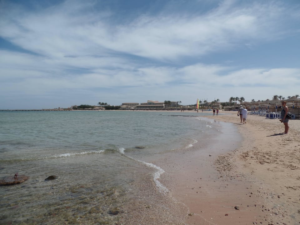 Der riiiiiiiiesige hotelstrand Cleopatra Luxury Resort Makadi Bay