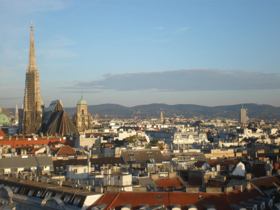 Blick von unsrem Balkon Hotel Am Parkring