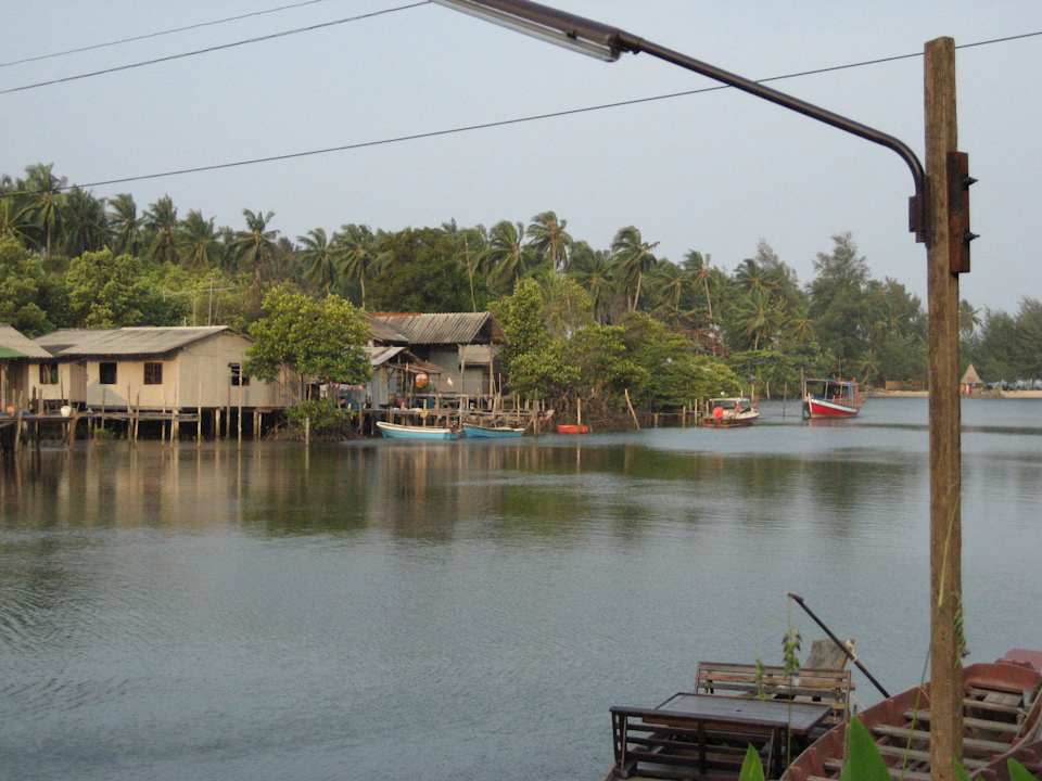 Ausblick von der Frühstücksterrasse Aana Resort