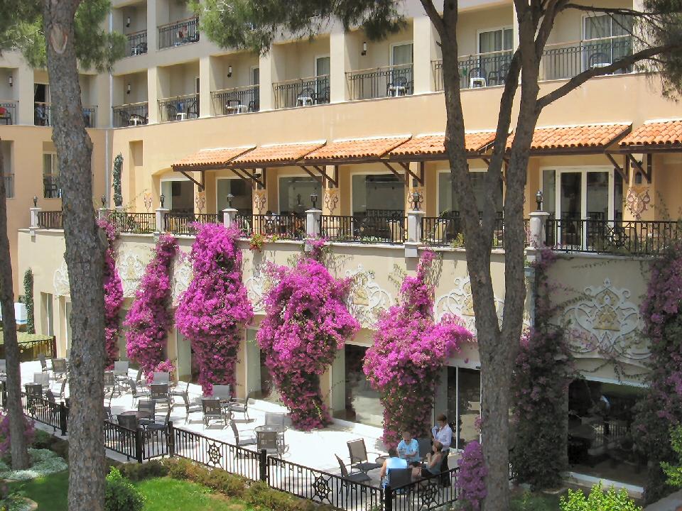 Aussenansicht zum Garten und Pool Papillon Ayscha