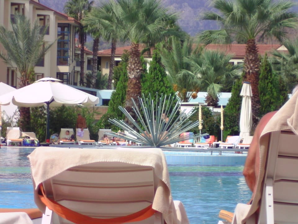 Blick auf den Pool Le Jardin Resort