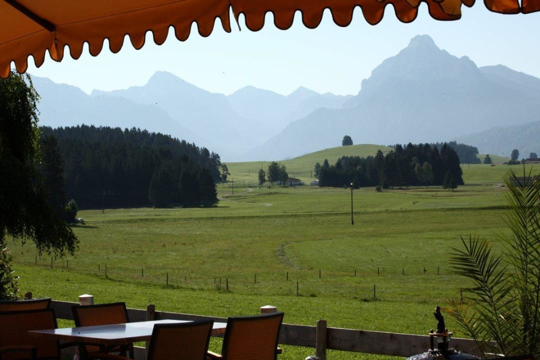 Aussicht von unserer Terrasse Hotel Christine