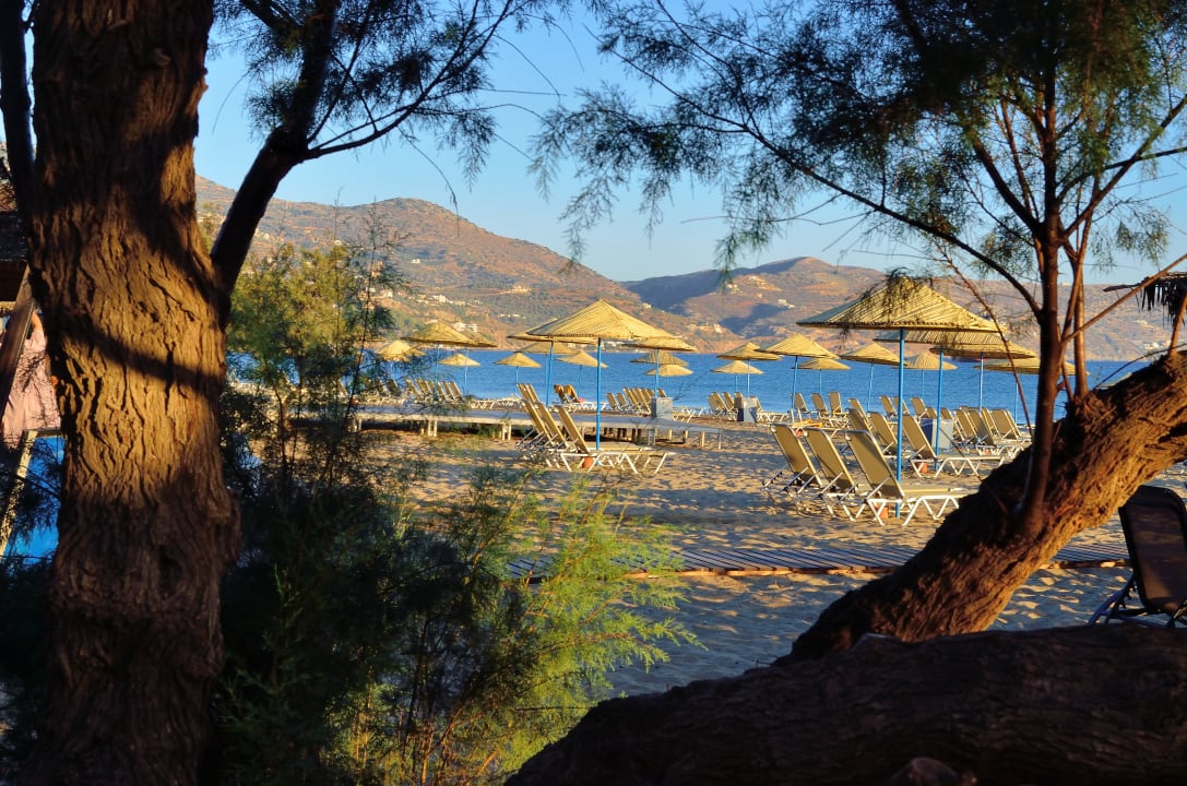Hotelstrand nach Sonnenaufgang Apollonia Beach Resort & Spa