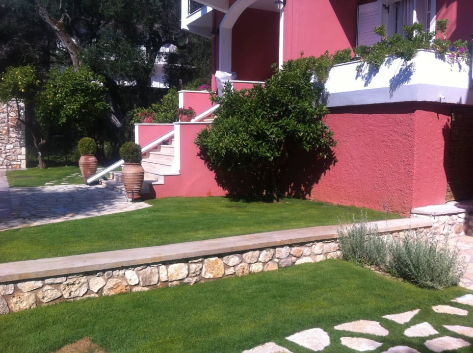 Eingang zum Gästehaus House Vassilis