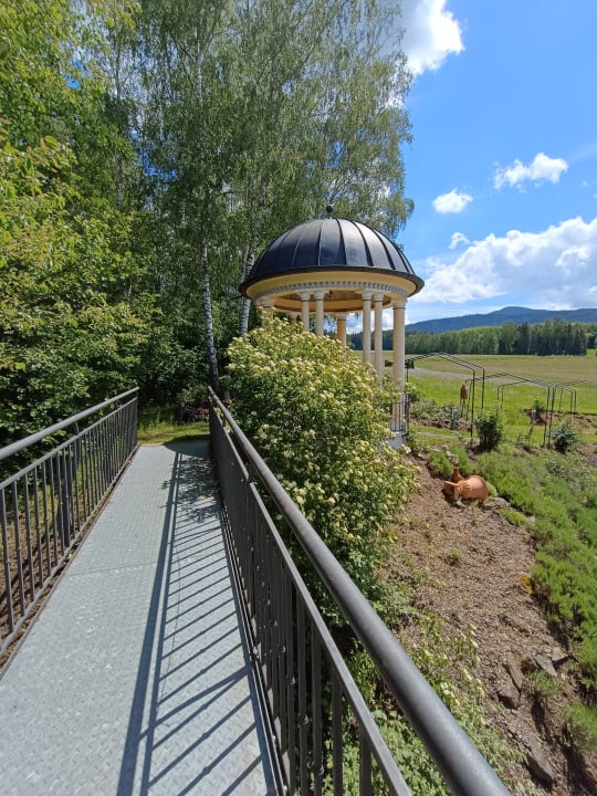 Gartenanlage Spirit & SPA Hotel Birkenhof am Elfenhain