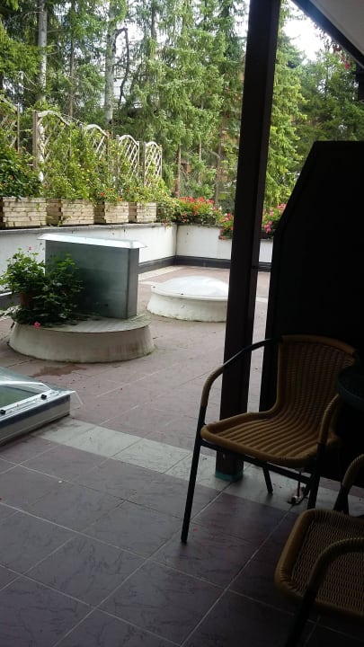 Eine kleine Terrasse Natur & Spa Hotel Lärchenhof