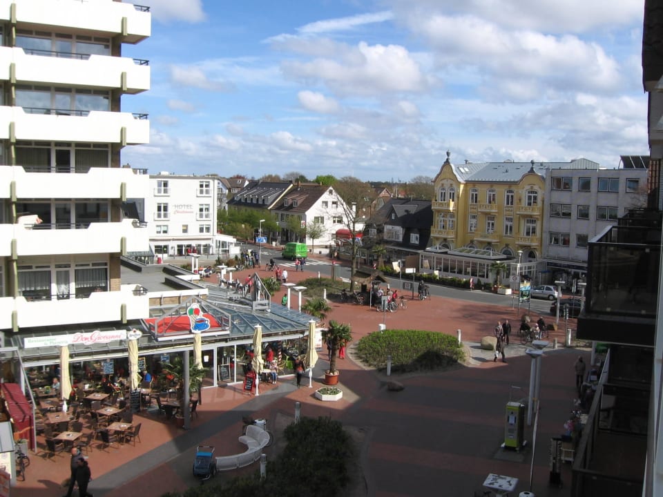 Ausblick aus dem Studio Strandhotel Duhnen / Aparthotel Kamp