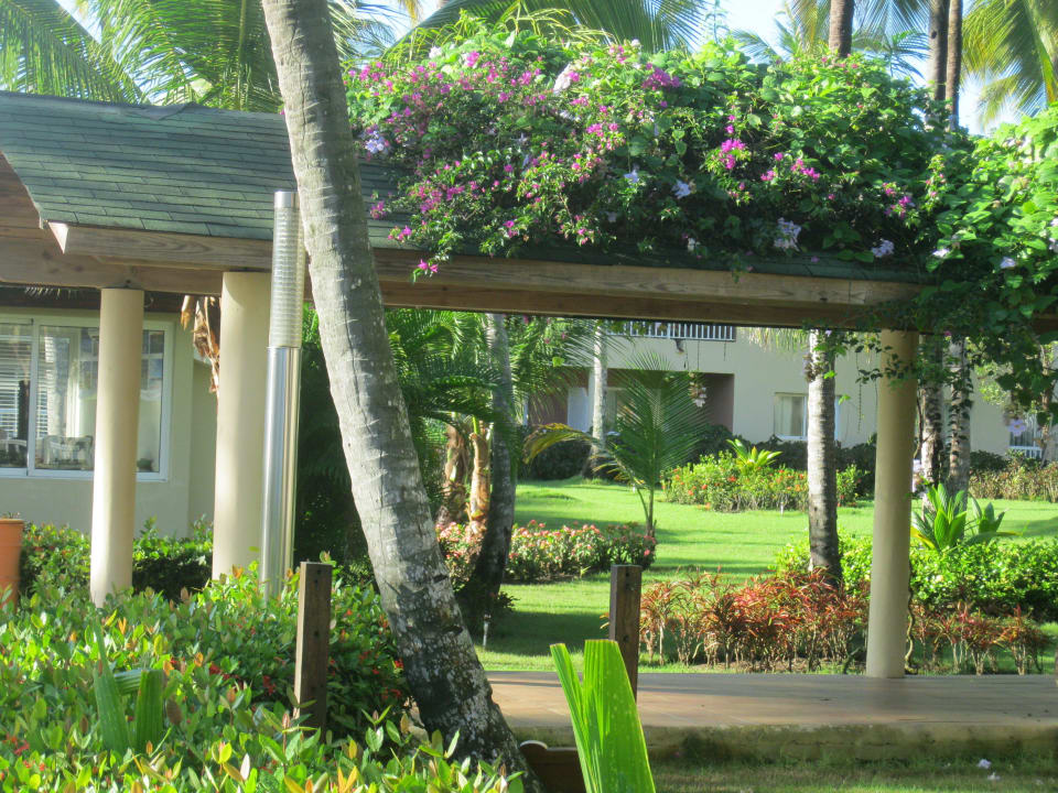 Zum Teil überdachte Wege Grand Sirenis Punta Cana Resort & Aquagames