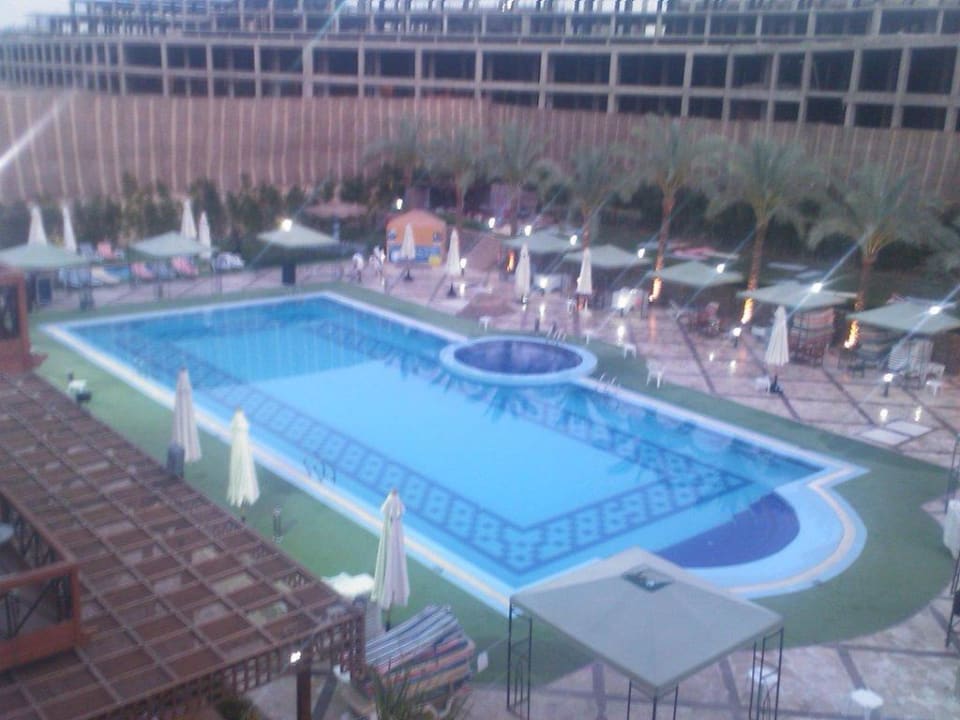 Poolansicht vom Zimmer aus Hotel Falcon Naama Star