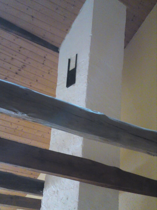 Kamin mitten im Zimmer Gästehaus am Schlossberg