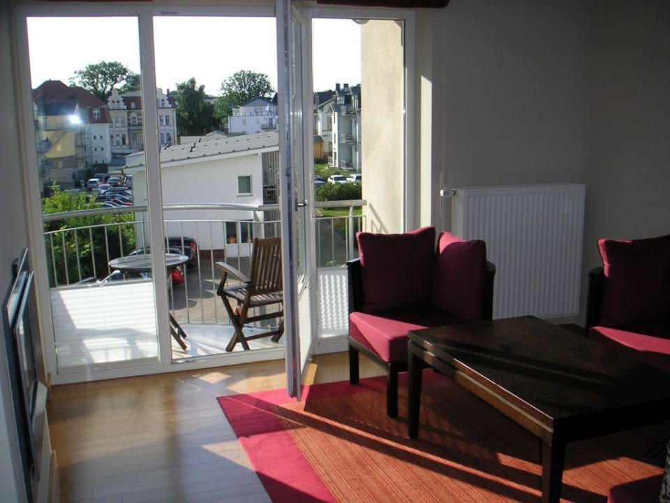 Blick aus dem Wohnraum Das Ahlbeck Hotel & SPA