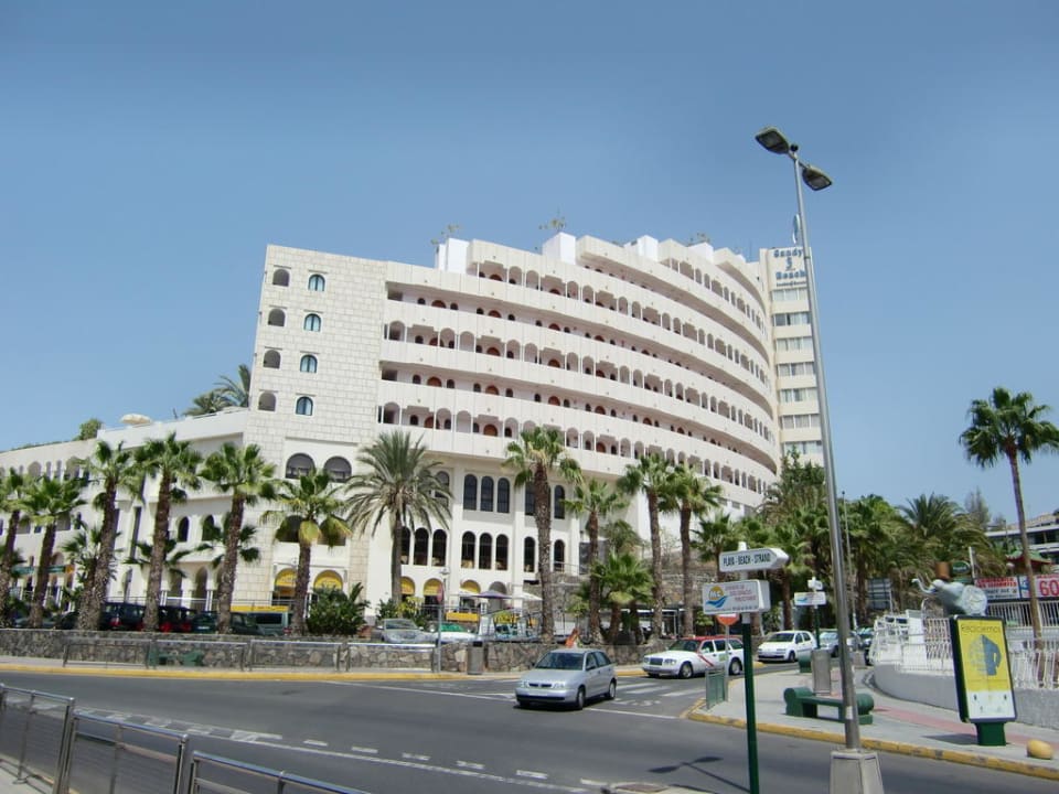 Sicht von der Meeresseite Seaside Hotel Sandy Beach
