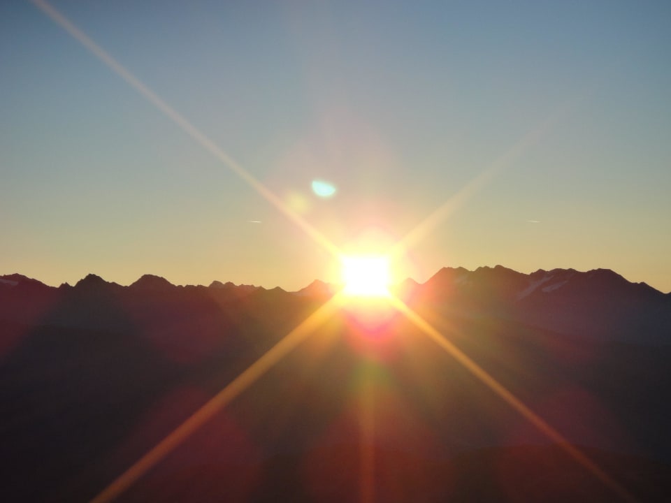 Die Sonne geht auf Aparthotel Das Moriggl