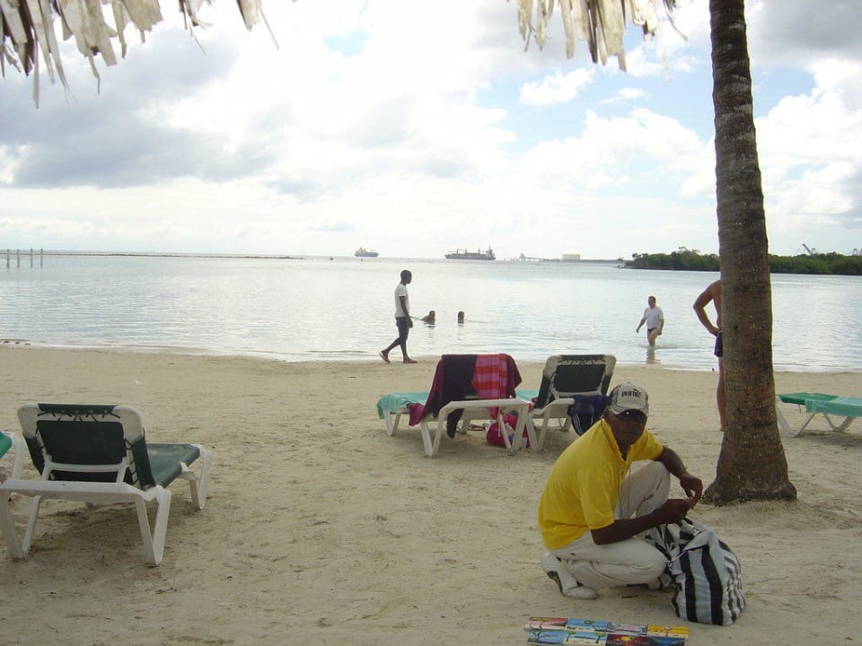 Blick aufs karibische Meer whala!boca chica