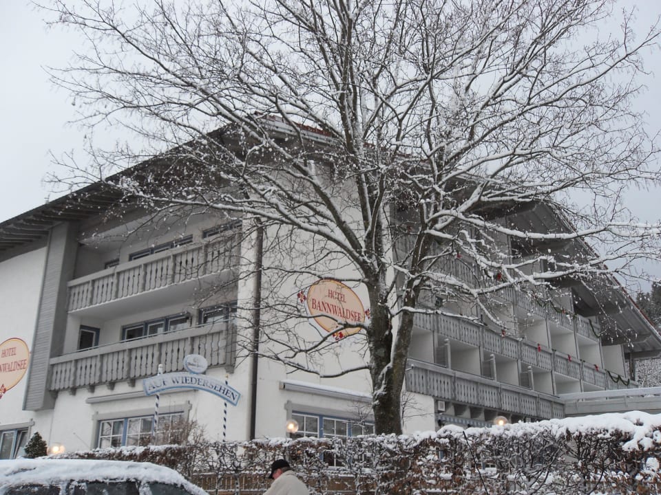 Winteransicht Hotel Bannwaldsee