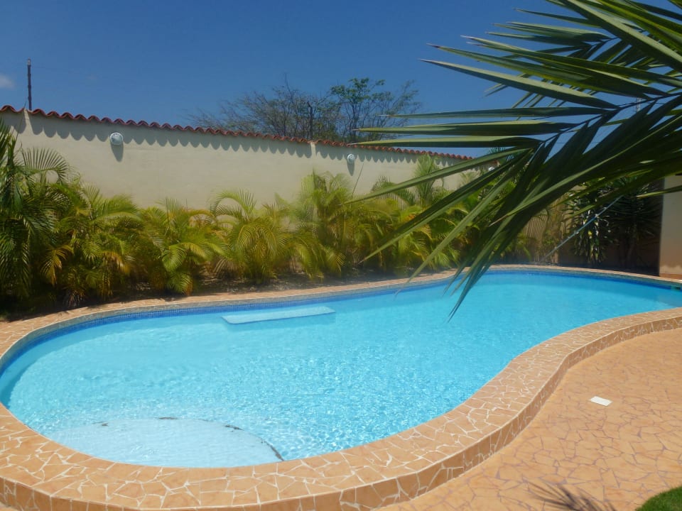 Blick auf den Pool Ferienhaus Casa Lexi