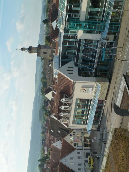 Blick vom Zimmer auf die Altstadt Hotel Brückentor