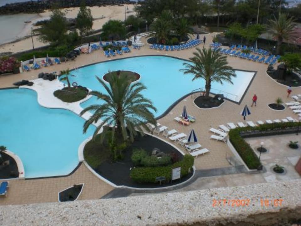 Blick vom Balkon Hotel Grand Teguise Playa