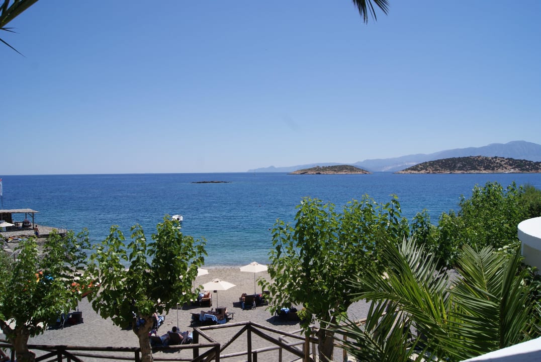 Blick auf die Badebucht Minos Palace Resort - Adults only