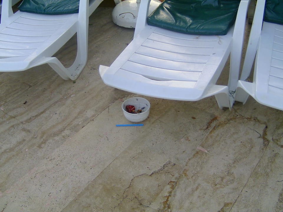 Überall Dreck am Morgen Grand Seker Hotel