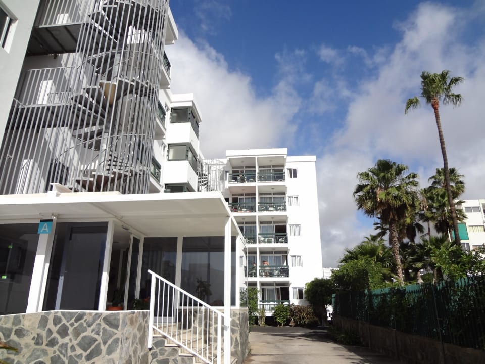 Eingang/Foyer und App.Balkon mit Meerblick Roca Verde Apartamentos