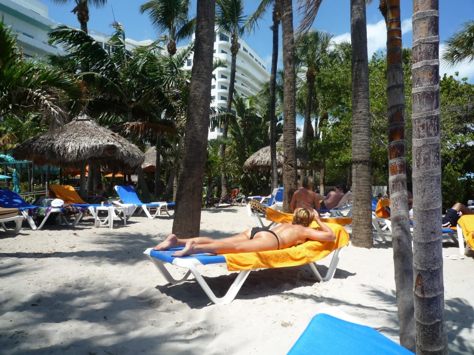Künstlicher Strand beim Pool Hotel Riu Plaza Miami Beach