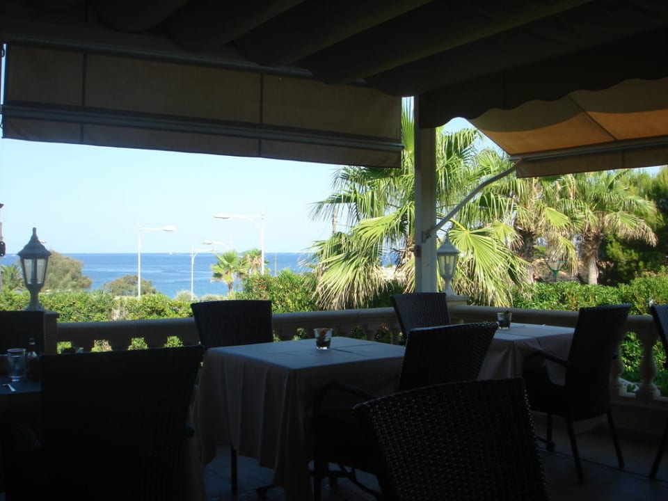 Blick von der Restaurant Terrassa aufs Meer! Villa Chiquita